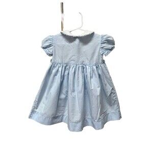 Funtasia! Too Dress Light Blue White Girl's Sz 4T Rounded Collar Lightweight